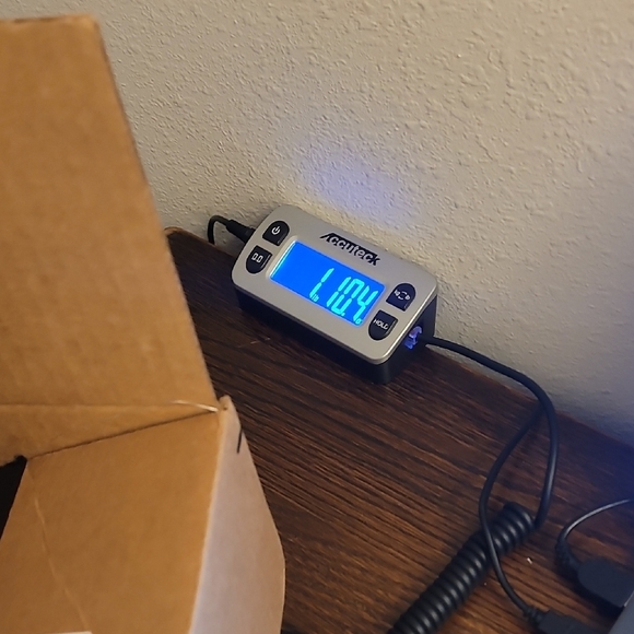 Chicos Brocade Button Up Pea Coat Jacket Size Large Gold Metallic Long Classic - Picture 10 of 11